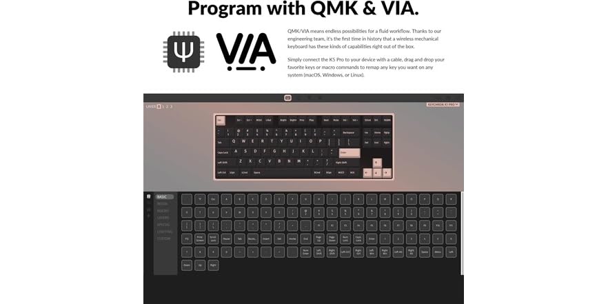 Keychron K1 Pro Ultra-Slim Wireless Keyboard