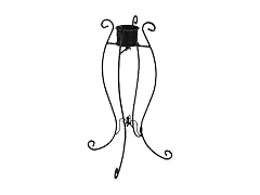 Sunnydaze Steel Gazing Globe Stand-Black
