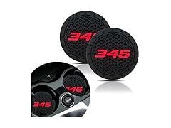 2pc Dodge Cup Holder Coaster 345 Red