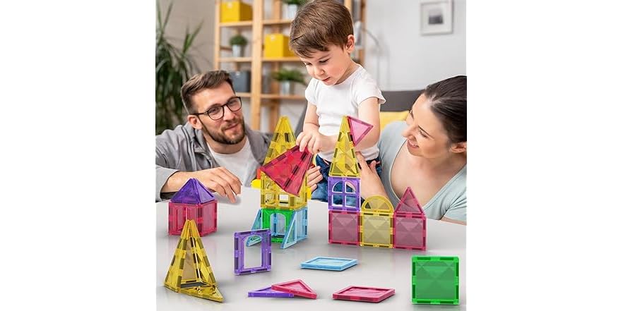 Jasonwell Magnetic Tiles Building Blocks