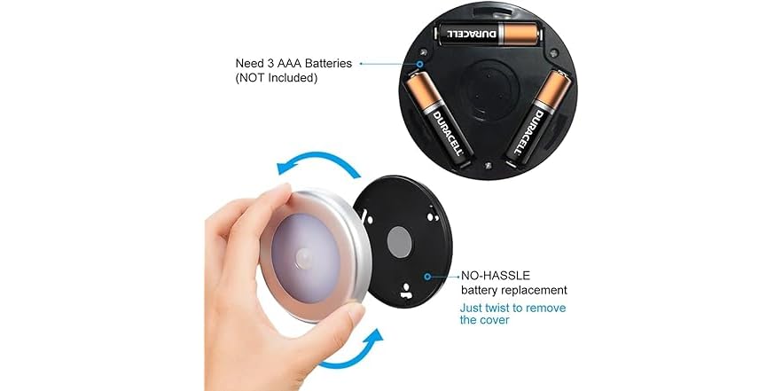 6 PC Battery-Powered Motion Sensor Light
