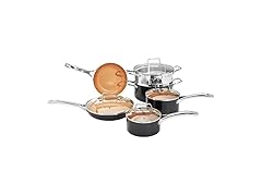 Amazon Basics Ceramic Nonstick Pots and Pans