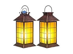 2 Pack 13" Copper Solar Lantern