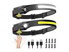 BIAT AAP-Auto-075 2PCS Rechargeable Headlamp