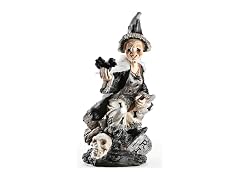 National Tree Company Spooky Witch on a Broom Decoration