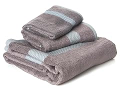 Bamboo Viscose 3-pc Towel Set - Grey
