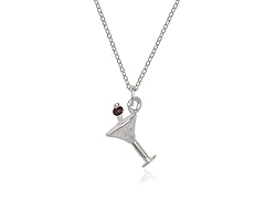 Silver-Plated Fun & Fabulous Martini Charm