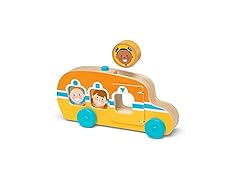 Melissa & Doug GO Tots Wooden Roll & Ride Bus