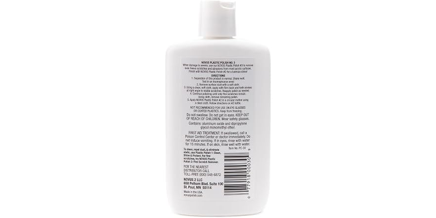 NOVUS 7082 | Heavy Scratch Remover #3 | 8 Bottle