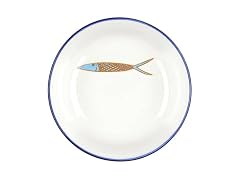 Ceramic Seaside Living Artisanal Plate, 4" Diameter, Minnow