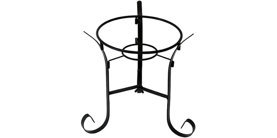 Sunnydaze Black Steel Gazing Ball Stand