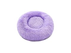 Luciphia Round Dog Cat Bed Donut Cuddler, Faux Fur