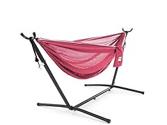 Vivere Mesh Hammock with Stand, Rose