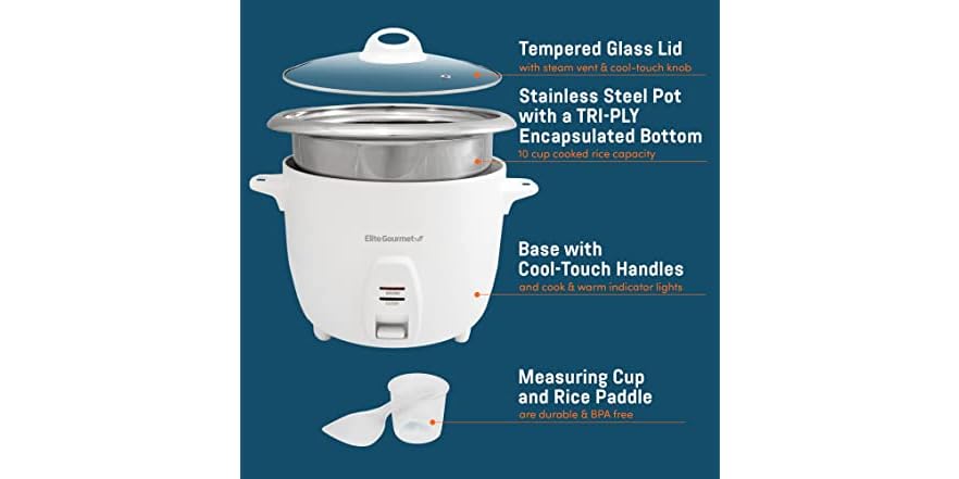 Elite Gourmet Electric Rice Cooker