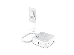 TESSAN Power Strip (8 Outlets, 4 USB)