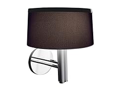 LEILA  1 Light Black Wall Lamp in Black Finish
