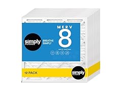 Simply Air Filter Merv 8 MPR 600, 12pk AC Furnace & HVAC