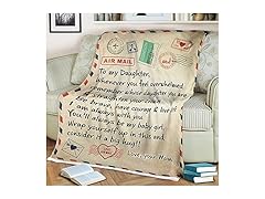WINGSIGHT Letter Throw Blanket