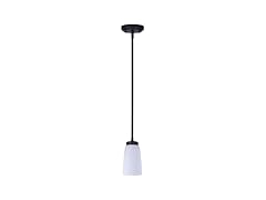 Canarm 1 Light Pendant Light Matte Black Finish