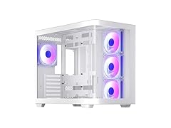 darkFlash ATX Mid-Tower PC Case, White