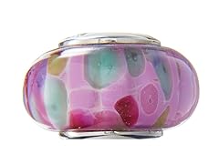 Pink Mulicolored Glass Bead