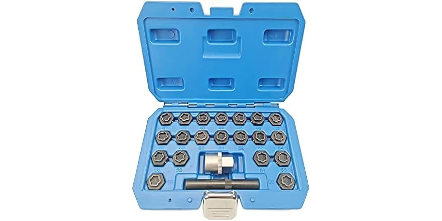 22 PC BMW Wheel Lock Nut Key Kit