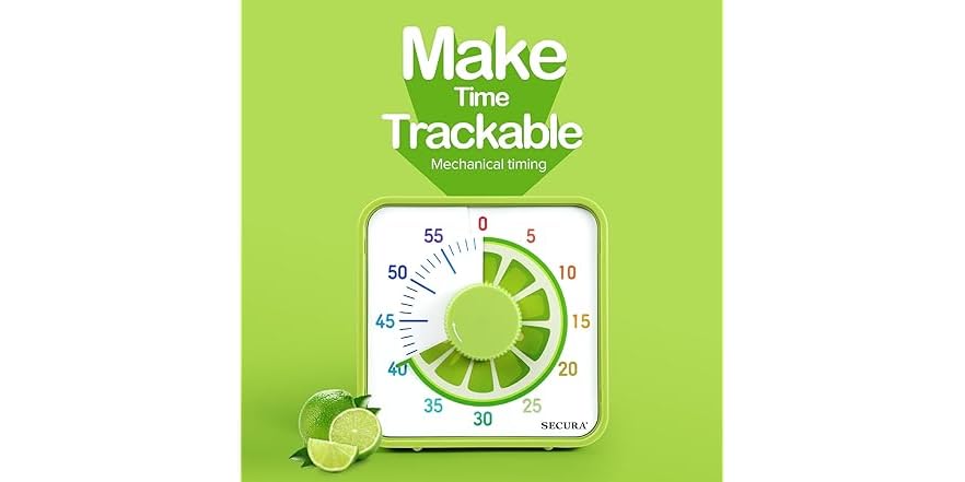 Secura 7.5-Inch Fruit Visual Timer