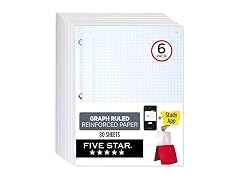 Five Star Loose Leaf Paper, 6 Pack