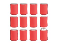 Red Foam Can Coolers 12pc