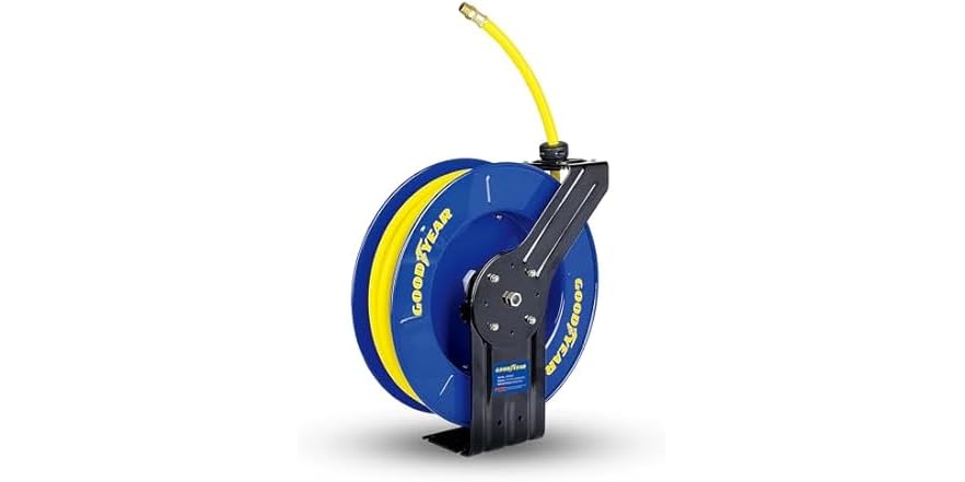 Goodyear Air Hose Reel Retractable 1/2" Inch x 65'