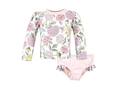 Hudson Baby Girls Swim Rashguard Set