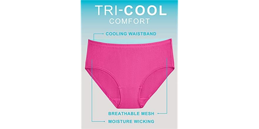 Fruit of the Loom Women's Breathable Underwear
