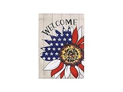 Patriotic Garden Flag 12x18 Sunflower