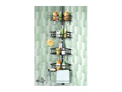 HAMITOR 4-Tier Corner Shower Caddy Pole