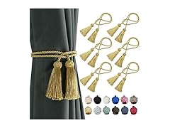6 Pack Curtain Drapery Tiebacks Tassels