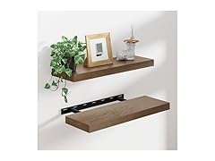 Walnut Floating Shelves 24"