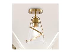 Parrot Uncle C3007 Small Gold Flush Mount Ceiling Light