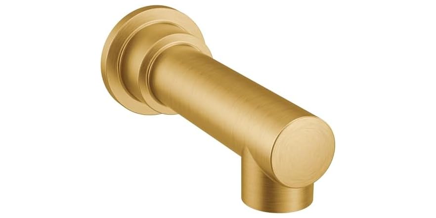 Moen 193371BG Align Non-Diverter 1/2-In Slip-Fit Tub Spout, Brushed Gold