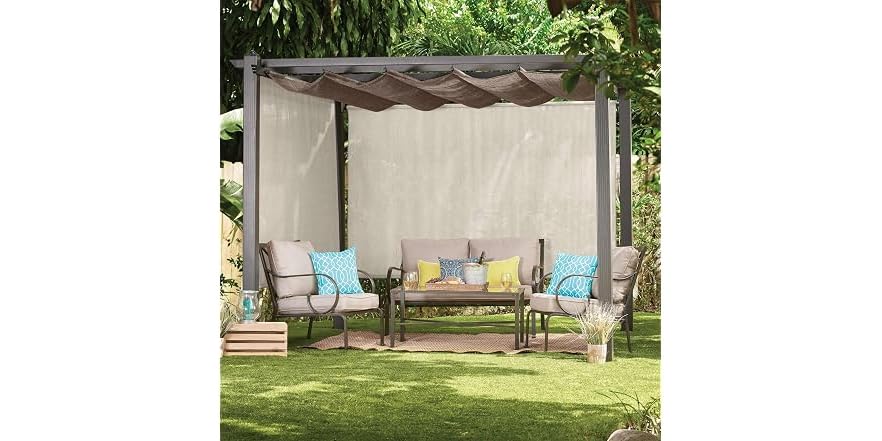 Coolaroo Outdoor Roller Shade with Wand - 95% UV