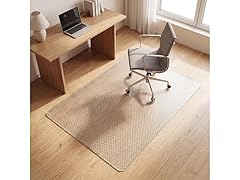 VETROUVE 46" x 36" Glass Chair Mat
