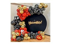 Black Round Backdrop Cover Halloween
