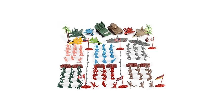 Army Men Action Figures Bucket Playset