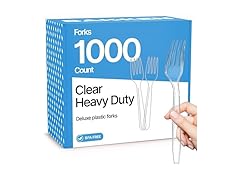 Bakken Disposable Cutlery Set 1000 Pieces Forks