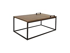 Sunnydaze 39" Industrial-Style Coffee Table