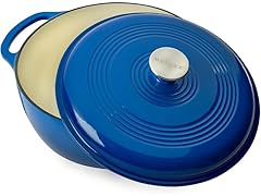 Enameled Cast Iron Round Dutch Oven, 6 qt