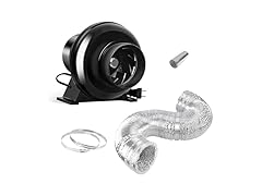 iPower 4" Inline Fan with Duct Kit