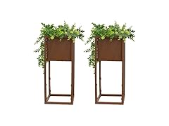 Sunnydaze Modern Simplicity Square Planter- 19.75"