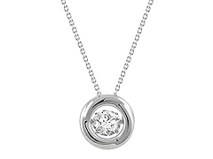 Swarovski CZ White Circle Pendant