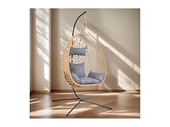 Bamboo Rattan Egg Swing Chair