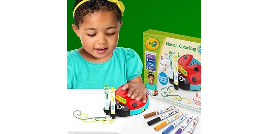 Color Buh Crayola Musical Color Bug, Toddler Sensory Toy